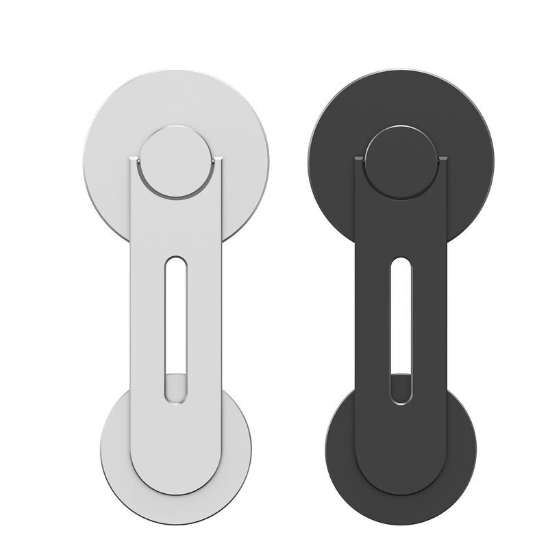 Laptop Computer Stand - Side Mount Clip on Monitor Magnetic Cell Phone Car Holder