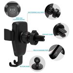 Car Charger - 15W Wireless Magnetic Phone Holder Fast for Smart Phones