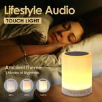 Lamp Speaker - Audio Cable Colorful Lighting Touch Control Super Bass AUX Wireless