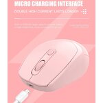 Wireless Optical Mouse - Rechargeable 2.4G BT 3D Style USB LED Backlit for Laptop