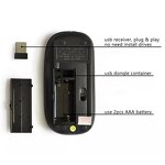 Wireless Gaming Mouse - 2.4ghz Ultra-thin Silent RGB for Pc Games