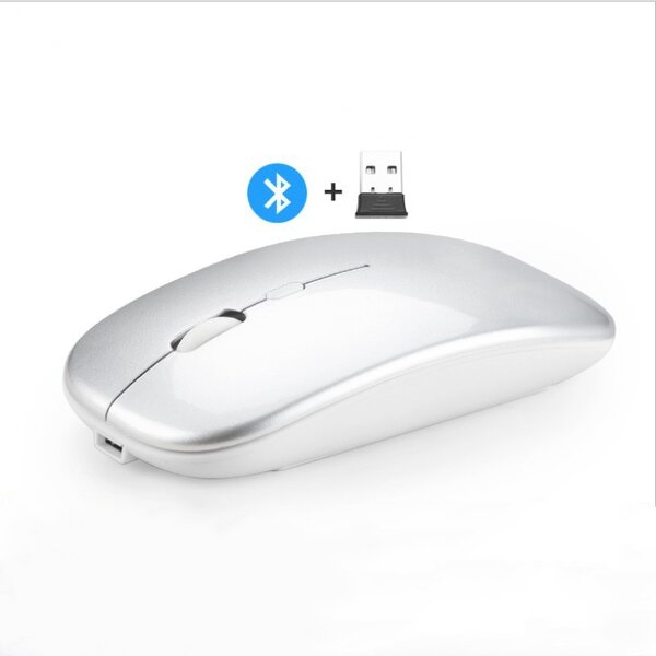 Wireless Gaming Mouse - 2.4G Wireless Charging LED Mini Backlit Dual Mode USB
