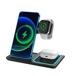 Wireless Charger - 3-in-1 Universal Fast Tabletop for Phone Smart Watch 7W QC3.0