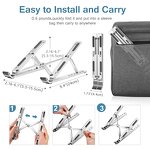 Laptop Stand - Portable Foldable Aluminium Adjustable for All Size Laptops