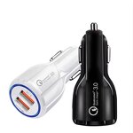 Car Phone Charger - Quick Charge 3.0 2 Ports 5v/1a for iPhone Xiaomi Samsung