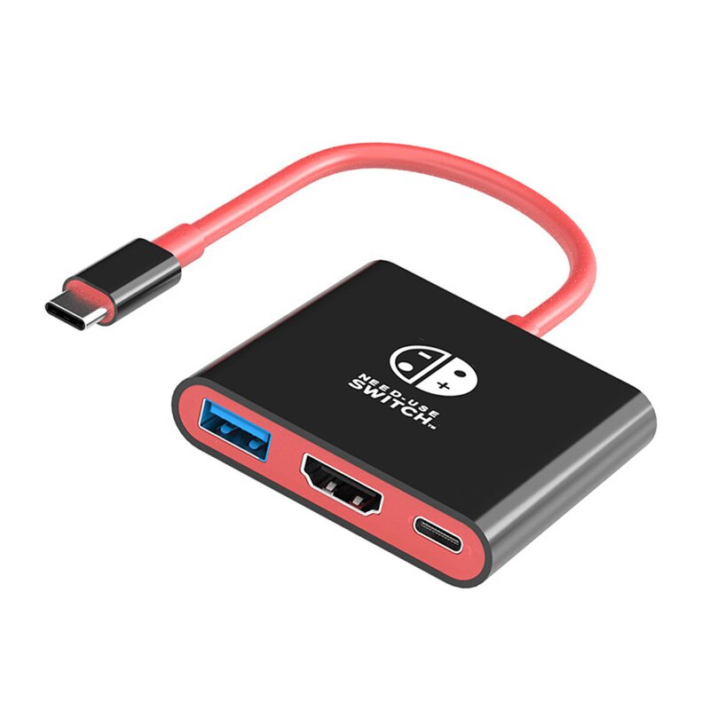 Docking Station Hub - USB C to HDTV 4K USB3.0 3 in 1 PD 100W for Switch Steam Deck