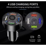 Car Charger - Dual USB 4 Port 3.1a Smart for Iphone Mobile Phones