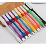 USB LED Reading Lamp - Mini Multicolor Flexible Clip for Laptop Notebook