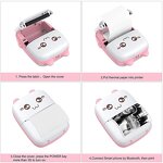 Pocket Printer - KKY Portable Mini Thermal Inkless for Stickers 1-Year Warranty