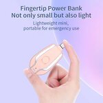 Mini Portable Power Bank - 1500mAh Emergency Pocket Key Chain Charger Micro USB