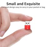 USB-C Adapter - Hub Male to Female Type A-C Connector for Smart Phones Tablet