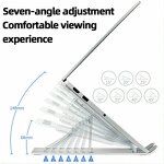 Laptop Stand - Folding Adjustable Angles Vertical Portable Aluminum for Macbook