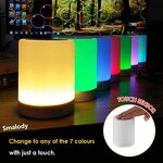 Lamp Speaker - Audio Cable Colorful Lighting Touch Control Super Bass AUX Wireless