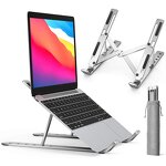 Laptop Stand - Ergonomic Adjustable Portable Aluminum Alloy Foldable Metal