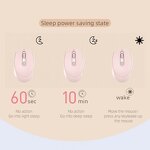 Wireless Optical Mouse - Rechargeable 2.4G BT 3D Style USB LED Backlit for Laptop