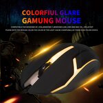 Wired Gaming Mouse - Ergonomic RGB 3D Mini USB LED Backlit for PC Gamers