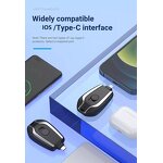 Portable Charger - 1500mAh Type C Mini Keychain Emergency Pocket Fast Charging