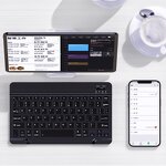 Wireless Keyboard Mouse Combo - 10-Inch Backlit LED Rechargeable 78 Keys 10m Range