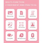 Pocket Printer - Mini Wireless Smart Thermal for Labels Barcode Photo BT