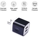 Wall Travel Charger - Customized Colorful Dual USB Ports Mini Cube 5V/2A OTP