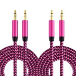 Audio Cable - 3.5mm-3.5mm Weave Jack Adapter Aux for Speaker Car