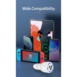 Car Charger - 3.1A USB+USB C Fast Charging 30W PD+QC3.0 OTP/OVP for Laptop