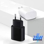 Wall Charger - Type C 25W USB C Power Adapter for Samsung S20 S10 Note10