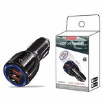 Car Phone Charger - Quick Charge 3.0 2 Ports 5v/1a for iPhone Xiaomi Samsung