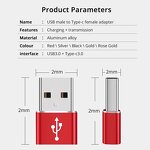 OTG Converter Adapter - USB-C Male to USB 3.0 Female for Macbook Samsung Android