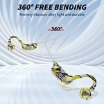 Bone Conduction Headphones - Reduce Sound Leakage Open-Ear Stereo for Bluetooth