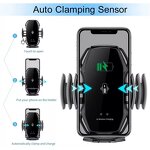 Car Wireless Charger - A5 Auto Clamping Air Vent Mount Bracket Car Charger