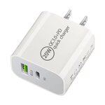 Mobile Phone Charger - Dual Type C Fast Charging Wall USB Dual Port