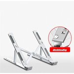 Laptop Stand - Ergonomic Adjustable Portable Aluminum Alloy Foldable Metal