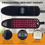 Red Light Therapy Wrap Belt - 2025 Built-in Battery Portable 660nm 850nm
