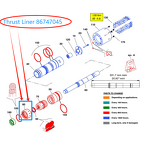 Rock Drill Parts - OEM Thrust Liner 86747045 for Montabert HC95