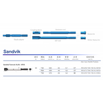 Shank Adapter - HLX5 90516198 500mm T38 for HFX5 Rock Drills