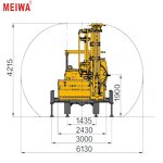 Hydraulic Drilling Rig - Portable XUM135 for Core Mining Engine Pump Motor
