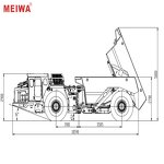 Underground Mining Truck - XUT545 45-Ton Articulated Engine Component