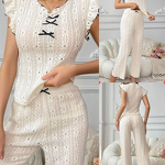 Women's Pajamas - European American Style Sexy Hollow Out Strapless Spandex Lace Spring Summer