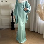 Women's Muslim Dress - Elegant Solid Color Two-Piece Set of High Quality Wholesale Price Abaya