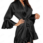 Lingerie Nightgown - Sexy Home Pajamas Silk