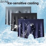 Men's Underwear - Wholesale Summer Ice Silk Ultra-Thin Quick-Drying Breathable High Elastic Large Size Boxer Briefs
