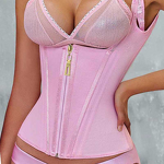 Shaping Vest - Double Layer Steel Bone Latex Top Tummy Control Firm Hot Zipper Waist