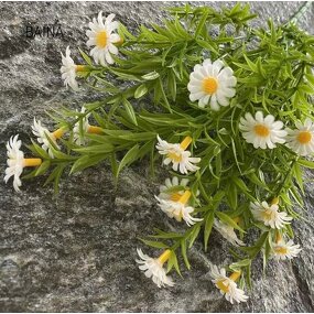 Artificial Flowers - Wholesale 5-Branch Water Grass Sunflower Cheap Plastic