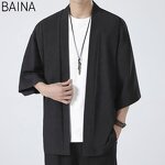 Men's Cardigan - 2026 Summer Casual Japanese Kimono Streetwear Shirt