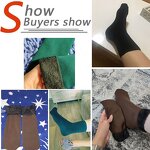 Women's Socks - Warm Snow Thickened Velvet Mid-Calf Versatile Solid Color Floor