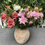 Artificial Flowers - In Stock Factory Direct Long-Branch 6-head TangYue Cadburys Roses