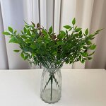 Artificial Plant - In Stock 5-branch Mint Leaf Decorative