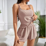 Women's Pajamas - Casual Shorts Camisole Homewear European American Style Summer Breathable