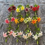 Artificial Leaves - In Stock Long Branch Pu 3-head Tulip for Decoration